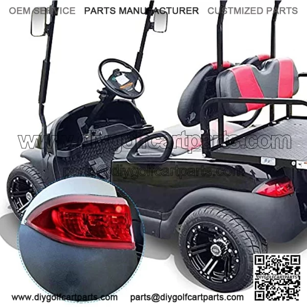 Golf Cart Newest Led Headlight and Tail Light Kit for 2004-2008 Club Car Precedent Carts with Turn Signals Switch Horn Brake Lights and 08.5-UP Bucket Harness (Must Input 12 Volts) - Image 4