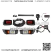 2 Version Golf Cart LED Headlight and Tail Light for TXT Carts (36V-48V) with Turn Signals Kits, with The Function of High Beam No Need Voltage Reducer