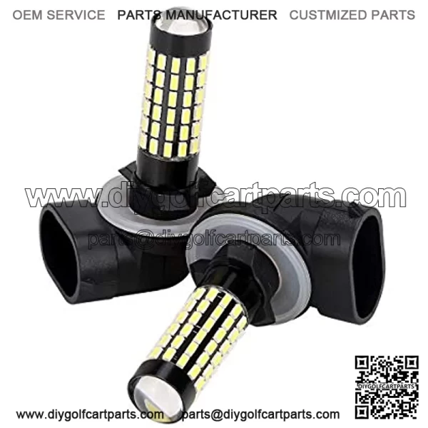 881 LED Headlight Bulb for Car, Truck, Golf Cart (EZGO, Club Car DS Precedent), Pack of 2 - Image 4