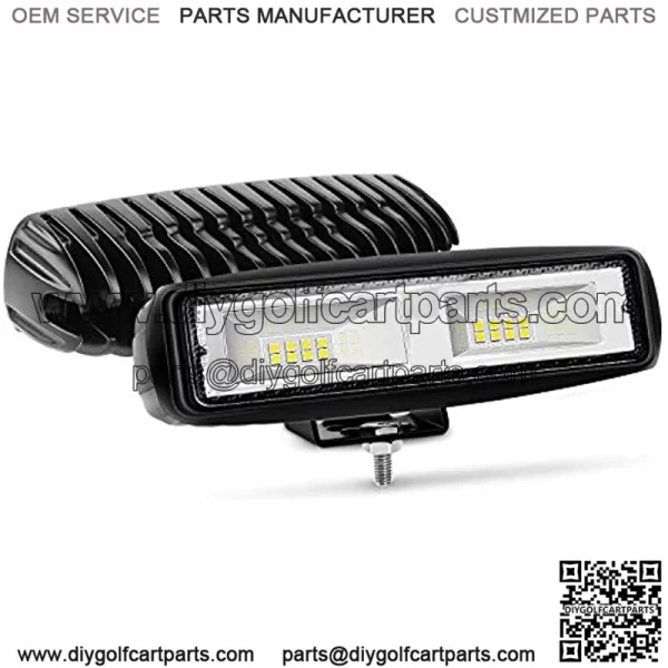 15021F-B LED Light Bar 2PCS 6 Inch 48W Flood Driving Fog Light Off Road Lights Boat Lights driving lights Led Work Light SUV Jeep Lamp