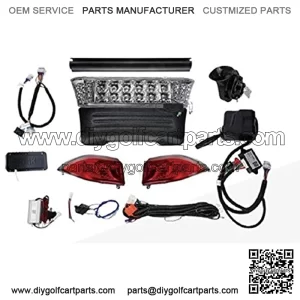 Golf Cart Parts & Accessories Club Car Precedent Deluxe Street Legal LED Light Kit 2008+ w/Hi-Low Beams