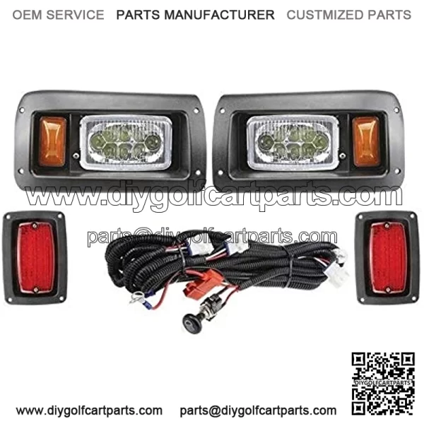 Golf Cart Parts & Accessories Club Car DS LED Adjustable Light Kit 1993 & Up Gas & Electric