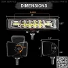 6 Inch Led Pods Light Bar - Nicerpro Slim 60W 10000Lm 12V/24V Driving Fog Light Waterproof Combo Flood Spot Lights for Trucks Off Road ATV UTV Golf Cart Trailer 2 Pack - Image 2