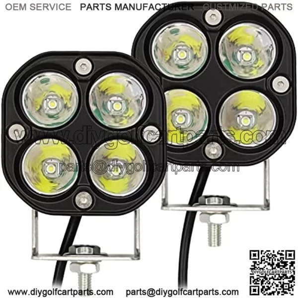 2 luces LED de 40 W, 3 pulgadas, luces antiniebla de trabajo, luces auxiliares para motocicleta, cami??n, SUV, ATV, UTV, carrito, barco, coche, golf
