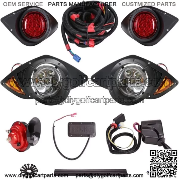 Golf Cart LED Headlight Tail Light Kit for Yamaha G29 Drive 07+ Golf Cart