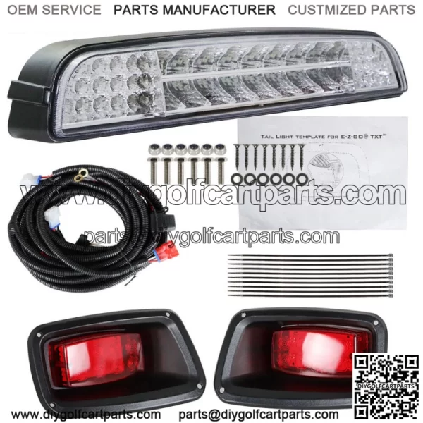 LED Light Bar Kit with LED Taillights 2 product For EZGO TXT (96-13) Golf Cart