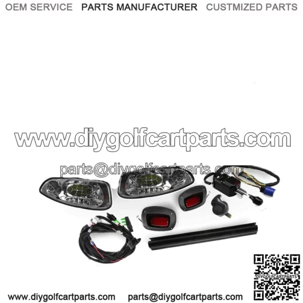 Wild About Carts EZ-GO RXV LED Deluxe Street Legal Light Kit 2008-2015