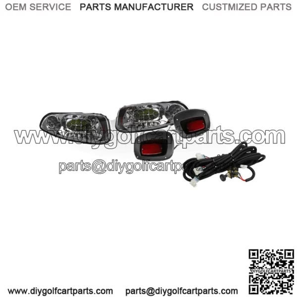Wild About Carts LED Basic Light Kit for E-Z-GO RXV 2008-2015 Golf Cart