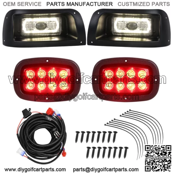 For Club Car DS LED Light Kit,LED Headlights&Taillights Gas Electric Models