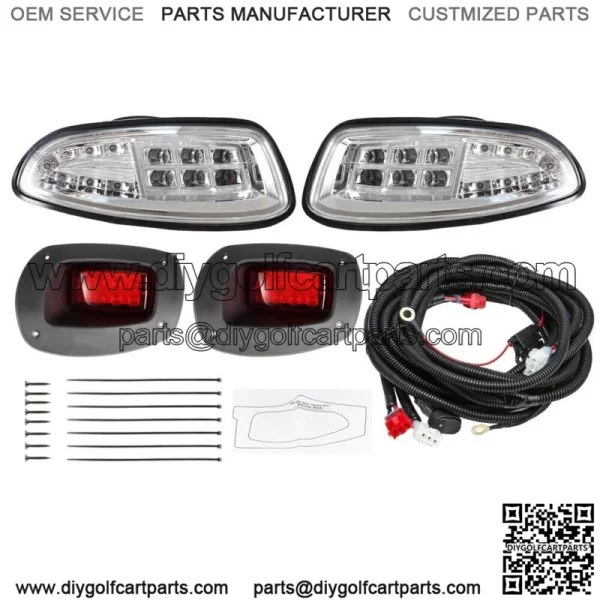 For Golf Cart EZGO RXV MODELS 2008-2015 Headlight & Tail Light W/wiring harness