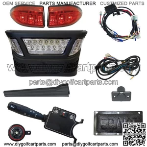 LED Light Bar Kit, Club Car Precedent, Elec 08.5+, 12-48V, Deluxe Pedal