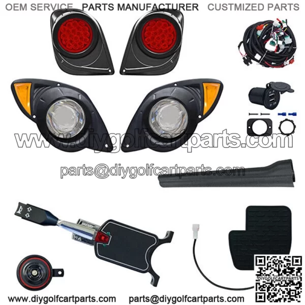 Light Kit, Yamaha Drive2 12-48V, 2020+,(Standard, OE Pedal Mount) RHOX