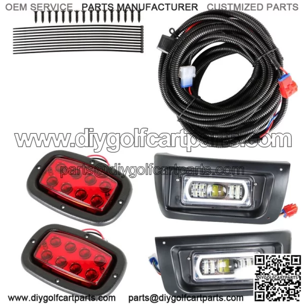 1993+ For Club Car DS Golf Cart FULL LED Headlight & Tail Light Kit brand new