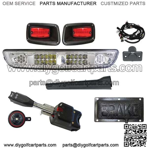 Street Package LED Light Bar & Taillight Kit for EZGO TXT Golf Cart 1996-2013