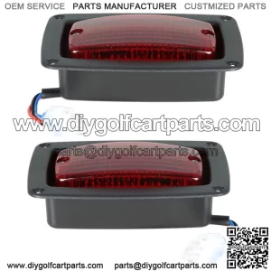 NEW for Club Car DS 2 Golf Cart LED Tail Lights 3 Wire Rear Taillights Pair