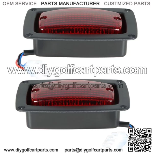 NEW for Club Car DS 2 Golf Cart LED Tail Lights 3 Wire Rear Taillights Pair