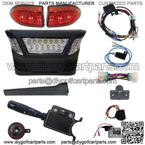 LED Light Bar Kit, Club Car Precedent, Gas 04+, Elec 04-08.5, 12-48V, Deluxe
