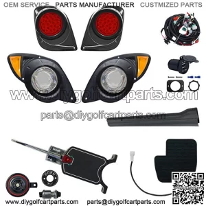 Light Kit, Fits Yamaha Drive2 12-48V 20+, LED  (Basic, OE Pedal Mount) RHOX