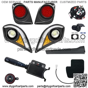 Light Kit w/ RGBW LED Running Light, fits Yamaha Drive2 20+, DELUXE, RHOX
