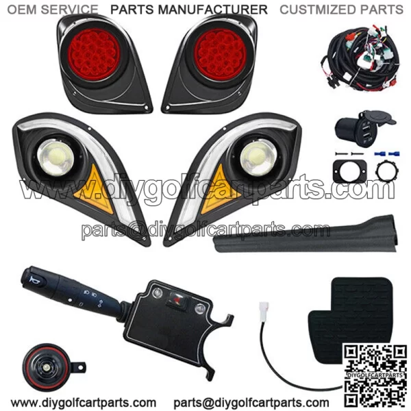 Light Kit w/ RGBW LED Running Light, fits Yamaha Drive2 20+, DELUXE, RHOX