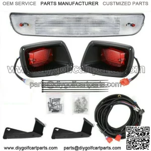 LED Golf Cart Headlight Tail Light Kit For EZGO TXT Gas Electric Light Kit US
