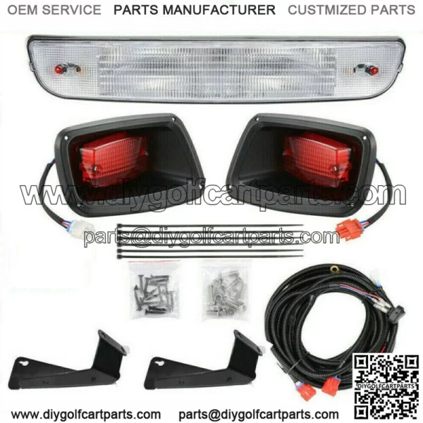 LED Golf Cart Headlight Tail Light Kit For EZGO TXT Gas Electric Light Kit US