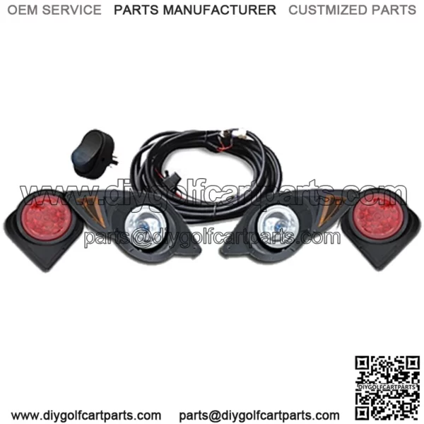 Yamaha G29 Drive Golf Cart 2007-2016 | Headlight Light Kit w/ Tail Lights