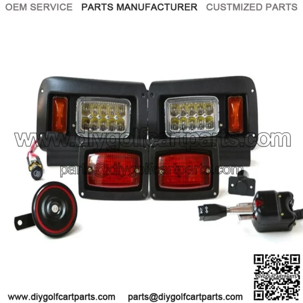 Street Legal LED Lights Kit for Club Car DS Golf Cart (1993-Up)
