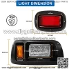 Club Car DS Light Kit Golf Carts 12V LED Headlights & Tail Lights Kit Combo Street Legal for Club Car DS Gas & Electric(1993 & Newer Models) - Image 3