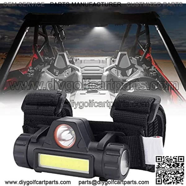 UTV Dome Light Roll Bar Cage Mount Interior Lights Compatible with Polaris RZR Can Am Talon Kawasaki Golf Cart Boat Off-Road-Work for 1.25??-2.0" Roll Bar or Ironwork