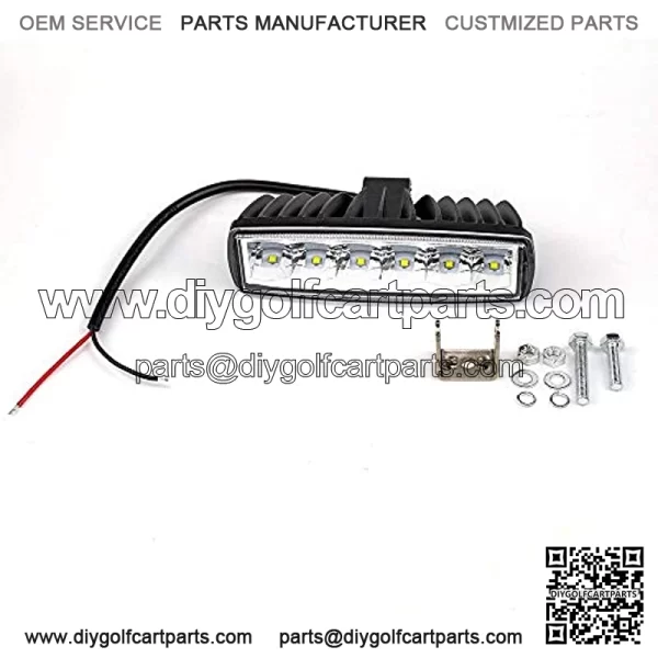 LED Red Driving Lights Bar 2Pcs 30W 6Inch Waterproof Driving Fog Lights Work Auxiliary Lights Red Hunting Fishing Lights Fit for Fish Pig Deer Hog Predator Truck Trator ATV Golf Cart Boat - Image 4