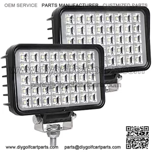 New 6 Inch Led Work Light for Truck, 80W 6800Lumens Flood Light Off Road Light for Jeep Tractor SUV ATV, 12/24V
