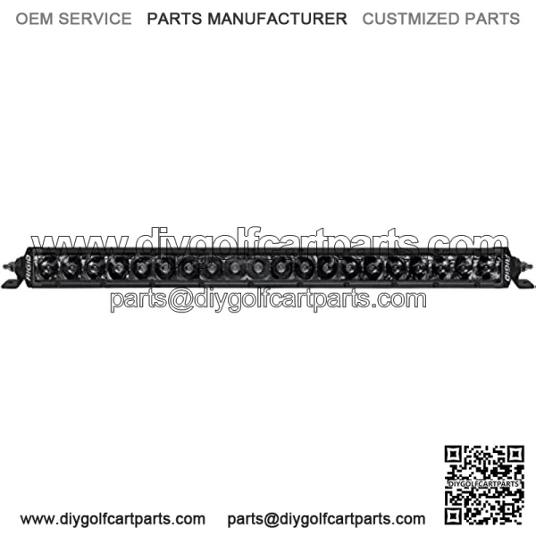 RIGID 920214BLK SR-SRS PRO 20" Spot Midnight LED LIGHT BAR w/Black Housing, 920214BLK