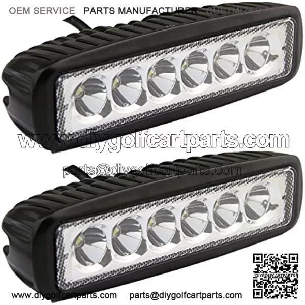 Senlips Led Light Bar 2PCS 18W Spot Led Fog Lights Off Road ATV Boat Trucks Waterproof Lights Led Driving Work Lamp for Vehicle Accessories