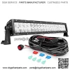 ZH017 22Inch 120W Spot Flood Combo Bar Led Off Road Lights with 16AWG Wiring Harness Kit