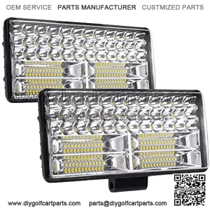 Led Driving Light Bar, 9 inch, 12-80V 84LED 32,000lm 250W Spot & Flood Combo Off Road Light Bar Driving Waterproof Led Work Light for Truck Tractor Pickup Boat Car SUV ATV RV (Pair)