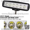 10pcs 18W 6 Inch LED Work Light Spot Beam Single Row LED Light Bar 12V 24V Super Slim Offroad Driving Lights Fog Lamps for Truck Tractor Boat 4x4 Car SUV ATV - Image 3