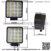 Green Led Pods 48W 3inch Spot Hunting Lights Driving Work Fog Lamps for F150 Truck SUV Polaris Auxiliary Offroad Off-road Boat Fish Pig Deer Hog Hunting Motorcycle 12 Volt Motor (Pack of 2) - Image 3