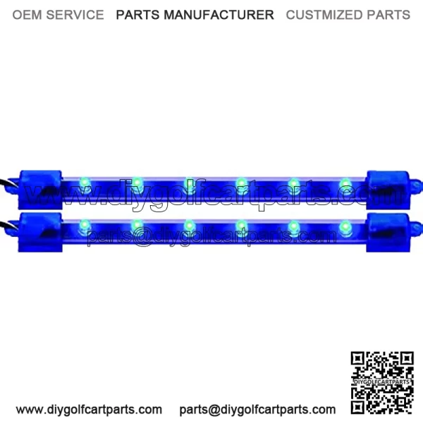 Lighting HIL-M6B 6" Blue LED Light Bar - Pack of 2 - Image 3