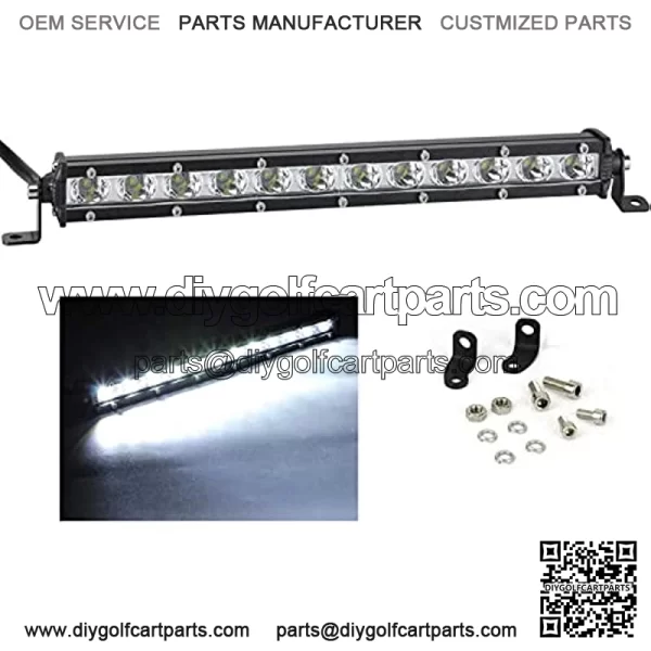 LED Light Bar, Single Row LED Light Bar 36W 3600LM Ultra Slim 14 inch LED Driving Off Road Lights Bar Spot Flood Combo Waterproof LED Auxiliary Work Lights for Truck SUV ATV Boat Tractor
