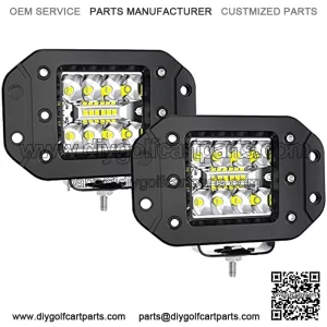 LED Light Pods, ELELION 4 Inch 42W Flush Mount Led Pods for Truck, Spot Flood Combo Side Shooter Led Pods Light for Off-Road Boat Tractor SUV, IP67 Waterproof , 2PCS