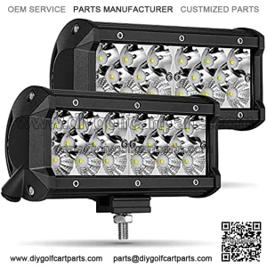 LED Pods, Roador 2pcs 7 inch 135W 13500 Lumens LED Light Bars Upgraded Spot Flood Combo Beam Square Work Pods Lights LED Driving Lights Automotive LED Fog Lights for Off Road Truck ATV UTV Boat