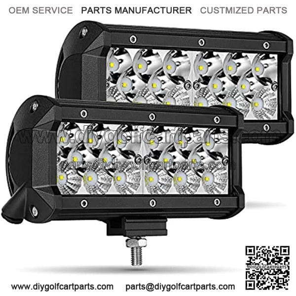LED Pods, Roador 2pcs 7 inch 135W 13500 Lumens LED Light Bars Upgraded Spot Flood Combo Beam Square Work Pods Lights LED Driving Lights Automotive LED Fog Lights for Off Road Truck ATV UTV Boat