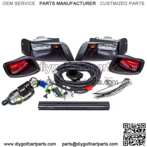 Golf Cart Deluxe Street Legal All LED Light Kit for EZGO TXT 1996-2013