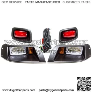 LED Headlight & Tail Light Kit for EZGO TXT 1996-2013 Off Road Golf Carts