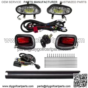 Full LED Deluxe Light Kit for Freedom EZGO TXT Valor 2014 & UP Gas Electric