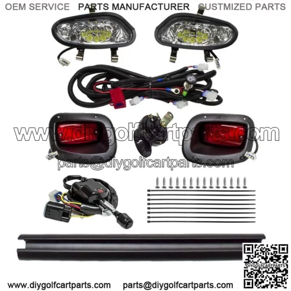 Full LED Deluxe Light Kit for Freedom EZGO TXT Valor 2014 & UP Gas Electric