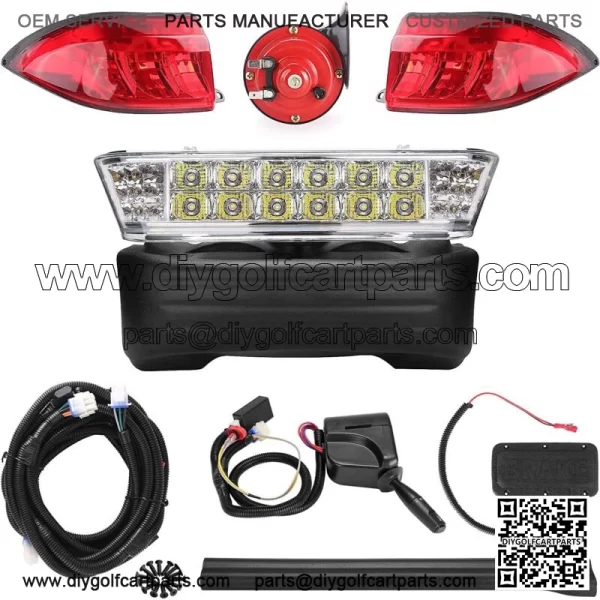 Golf Cart Headlight Taillight LED Light Kit for Club Car Precedent 2004-up 12V