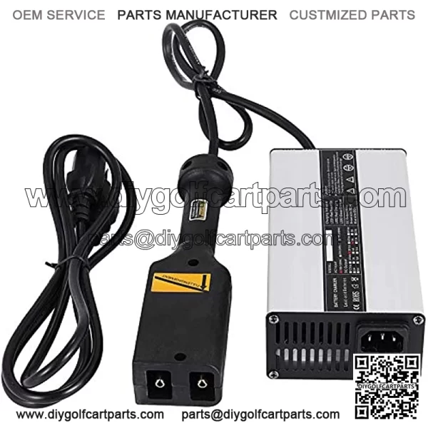 36V 5A Golf Cart Battery Charger for Golf Cart Ez Go Club Car DS TXT Yamaha with 2 LED Indicator Lights