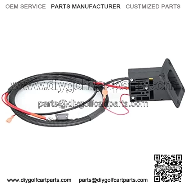 Golf cart Charger Receptacle??36V Powerwise Charger Receptacle Fit  for EZGO Golf Cart Medalist & TXT DCS/PDS Item??with Harness. OEM#73345G01/73051-G29+73063-G01 - Image 2
